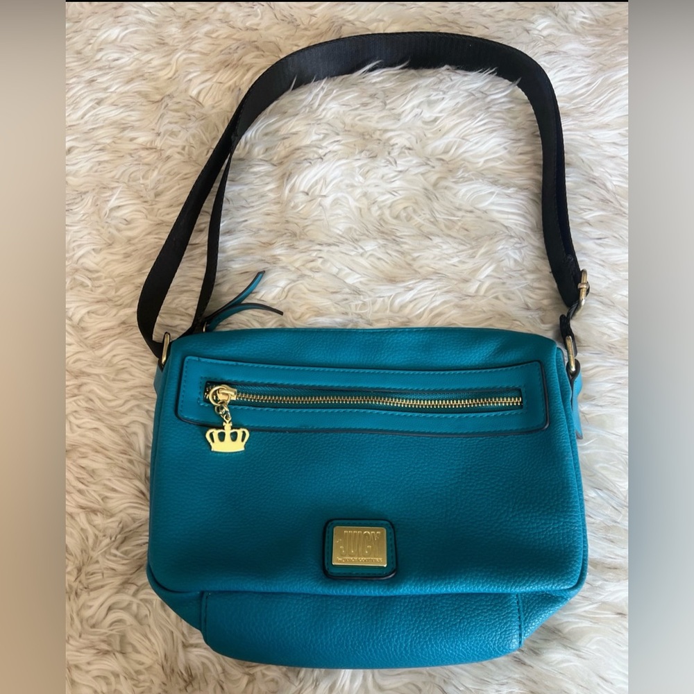 Juicy by Juicy Couture Peacock Blue Good Sport Medium Crossbody Bag
